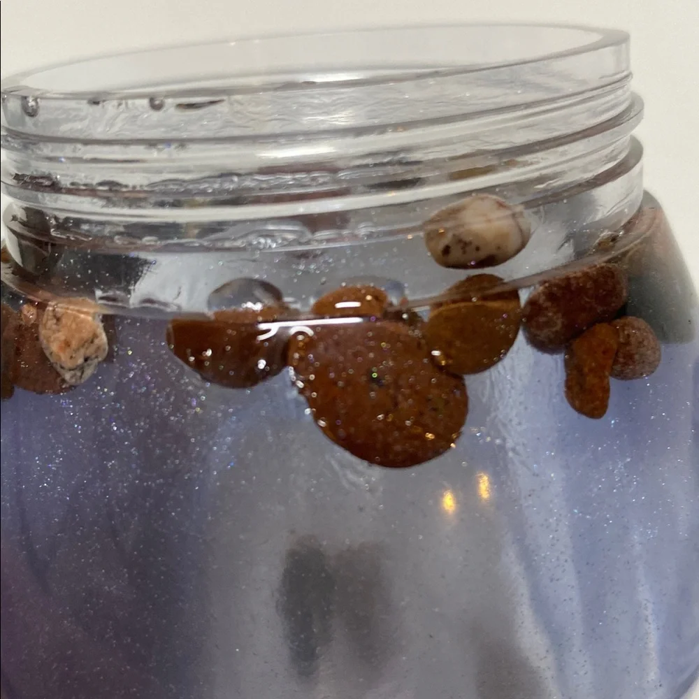 Puddin Jar Small Resin Semi Clear Rock Homemade Screw Lid Container NWOT - Picture 8 of 16